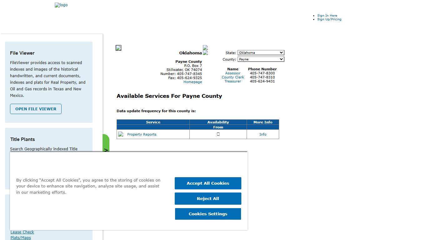 Search Payne County Public Property Records Online CourthouseDirect.com